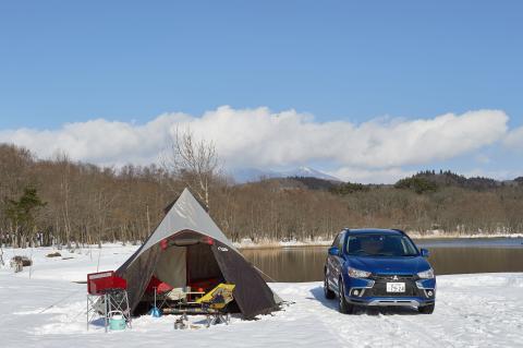   三菱RVRで行くスノーキャンプ＠猪苗代湖　その３「スノードライブ＆たっぷり雪遊び」
