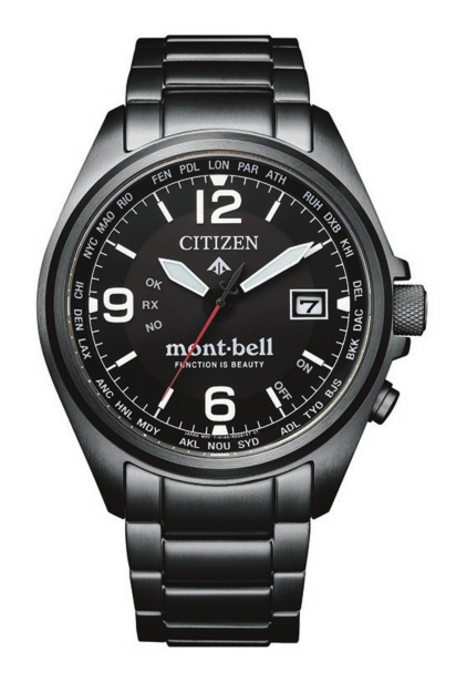   大人気のモンベル×シチズンの腕時計発売中!! シックな佇まいの新素材を採用