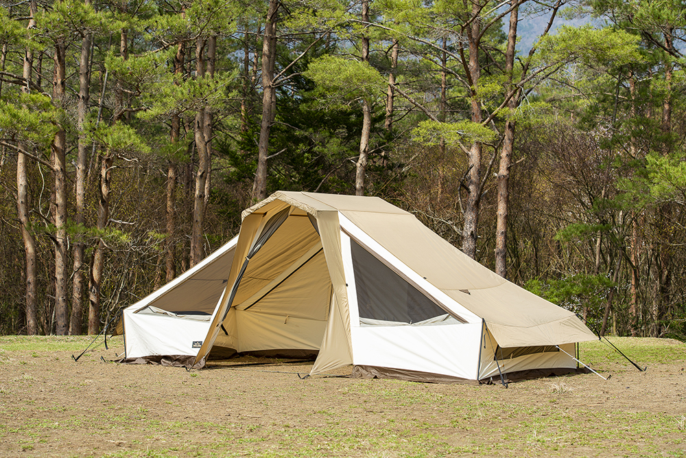   ogawaの新設計ロッジテントが、軽量なのに快適な３つの理由