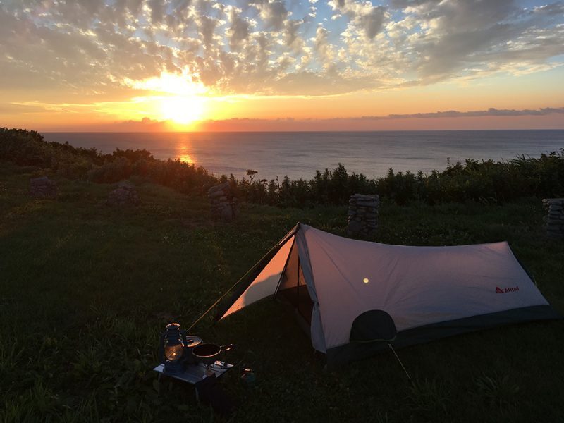   北海道で“絶景キャンプ旅”！日本海を眺めながら夕日を楽しめる
