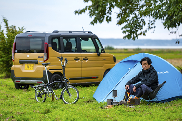   キャンプの”4+2スタイル”って何？軽自動車で行く自転車キャンプとは？
