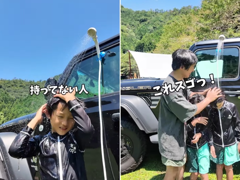 キャンプや防災対策に役に立つ!ポータブルシャワーが万能すぎる…!