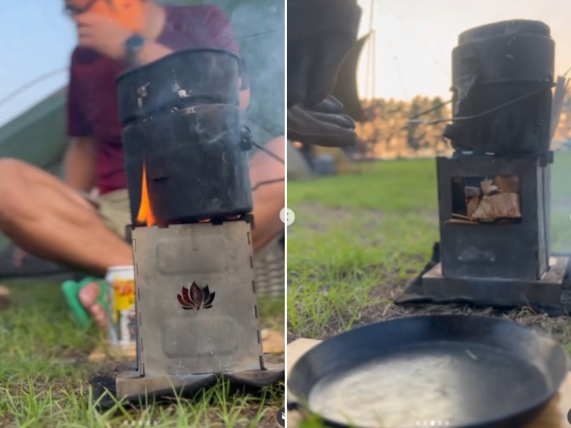   少ない薪でうまい飯。無骨キャンパーの黄金コンビ飯盒×ウッドストーブが相性抜群すぎる